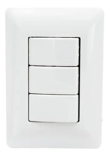 Interruptor De Luz Triple 250v/10a – Solución Eficiente Para Control De Iluminación