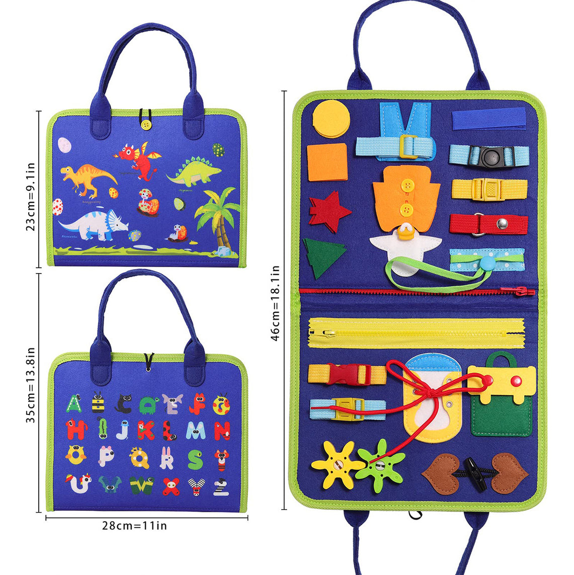 Montessori Creations Libro Sensoriales Interactivo – Mejora la Destreza Motriz Fina