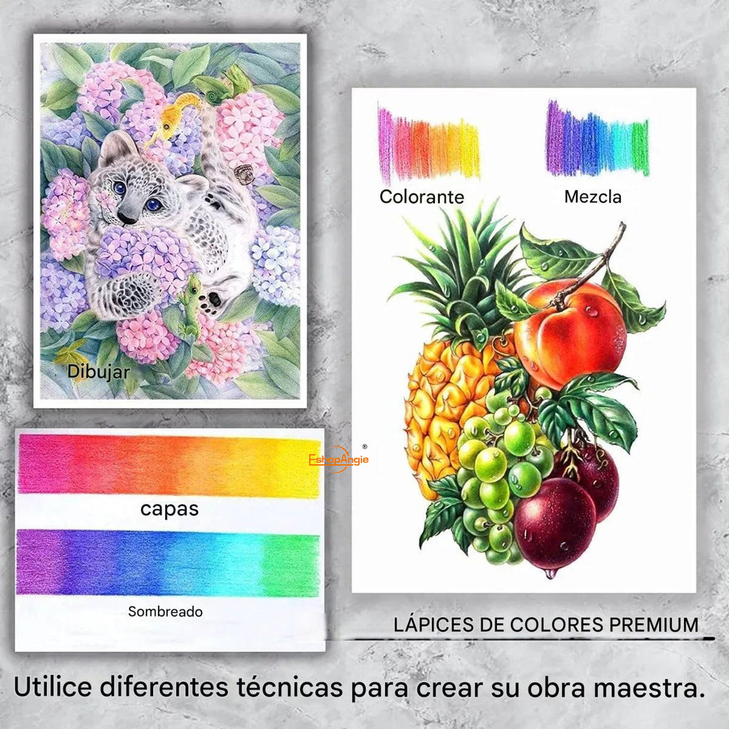 Colore Set 300 Lapices Profesionales – Variedad de 300 Colores Vibrantes