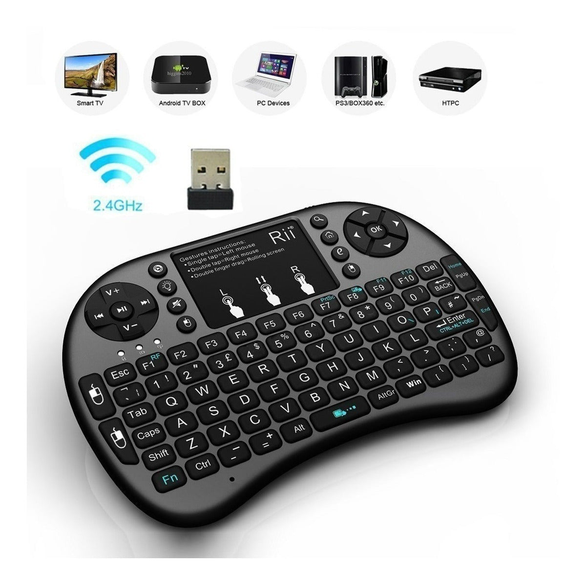 Marca Mini Teclado Inalambrico Con Mouse Touchpad – Comodidad y Funcionalidad Integrada