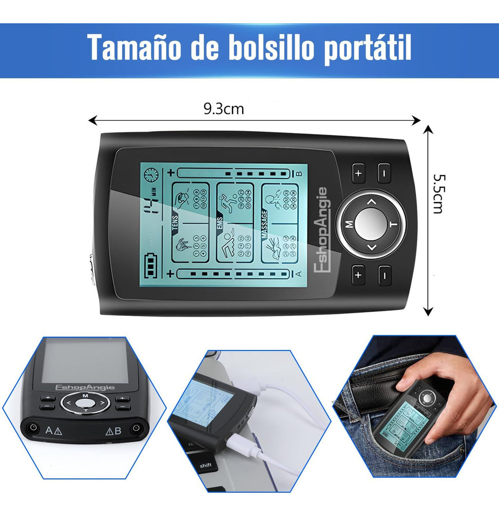 Tens Electroestimulador Muscular – 36 Modos de Electroterapia para Alivio del Dolor