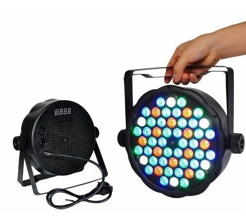 Foco Slim Par 54 LED RGBW – Iluminación Vibrante para Eventos
