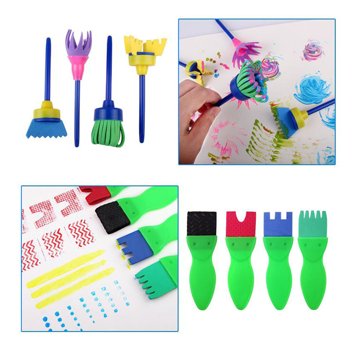 Set29 Esponja Cepillo Brocha Pincel – Experiencia Creativa y Segura para Niños