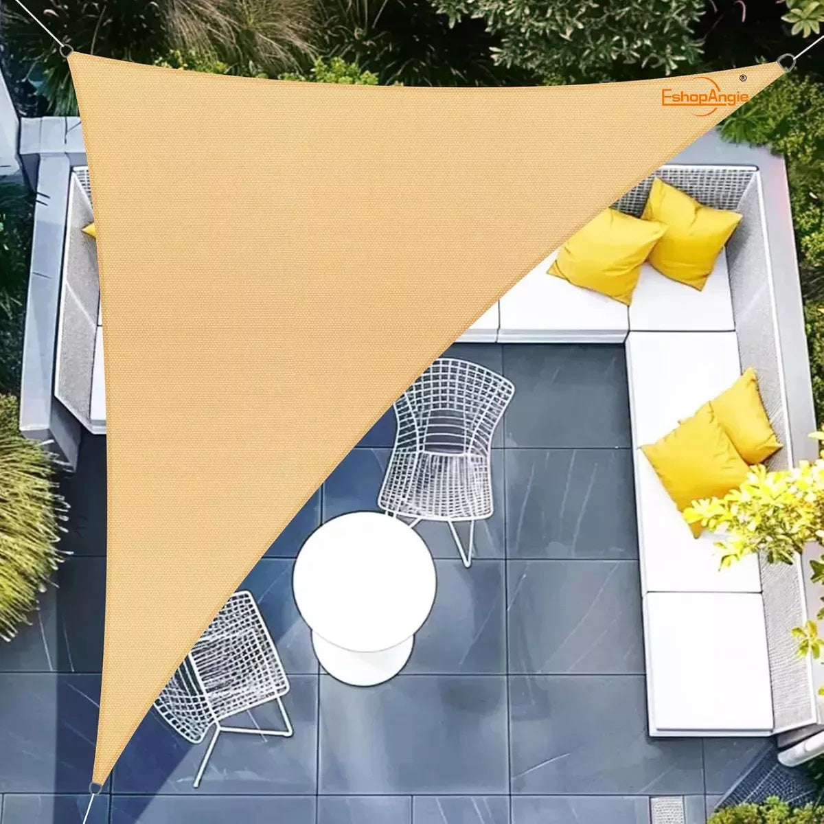Carpa Toldo Vela Triangular 3x3x3 – Impermeable y Protección UV
