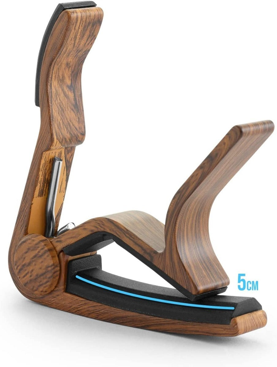 Cejilla Capo – Acabado de Madera Elegante y Seguro