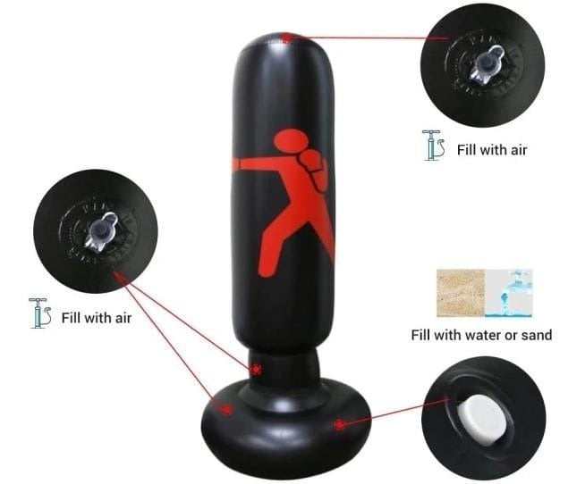 SacoBox Inflable Pro – Entrenamiento Efectivo y Divertido