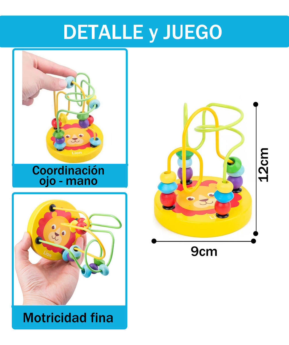 Montessori Toys Pack 10 Juguetes Didácticos De Madera – Fomenta Aprendizaje Y Creatividad