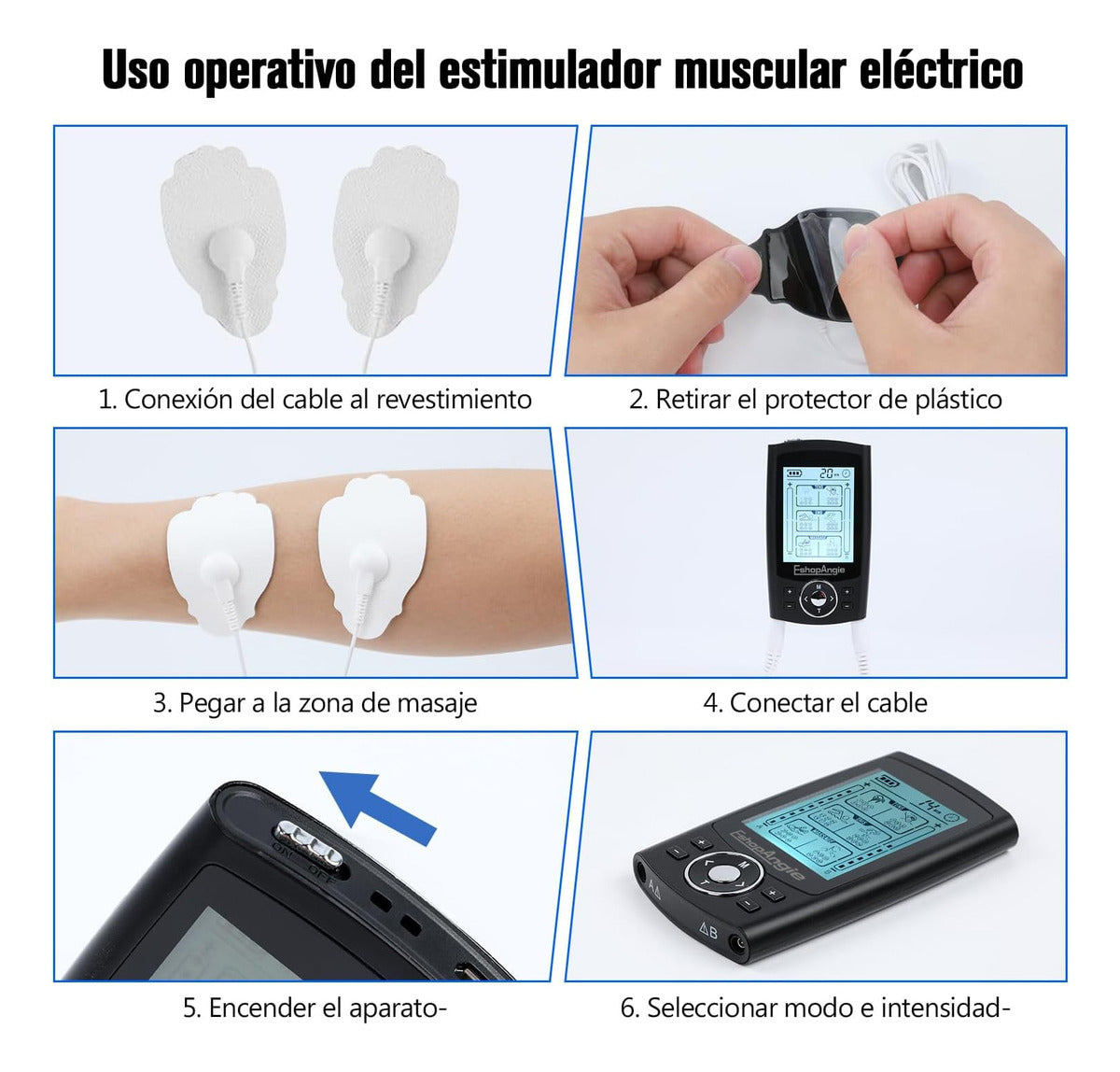 Tens Electroestimulador Muscular – 36 Modos de Electroterapia para Alivio del Dolor