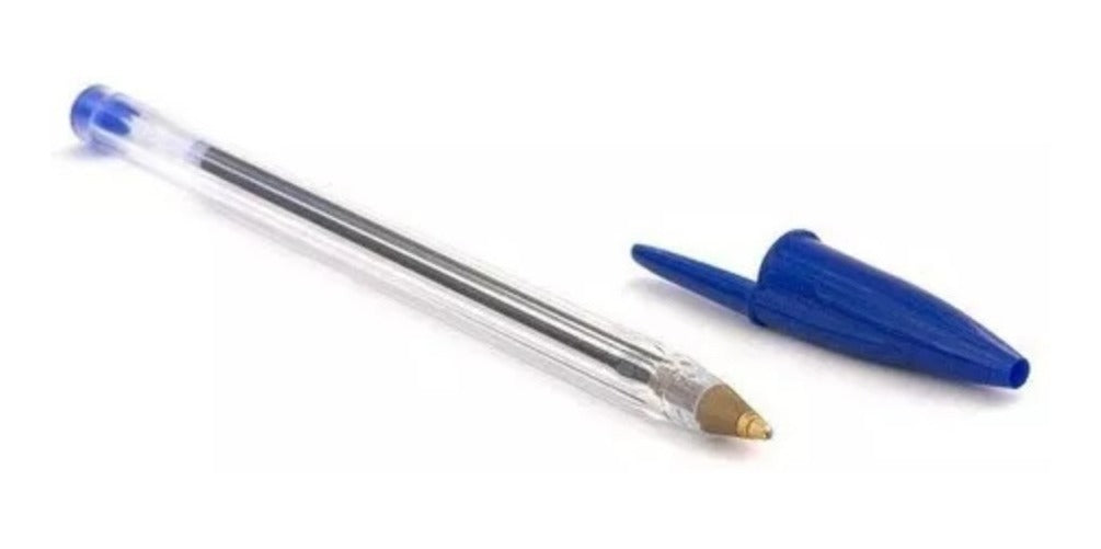 Caja 50 Lápiz Pasta Bolígrafos Azul Punta Redonda – Experiencia de Escritura Excepcional