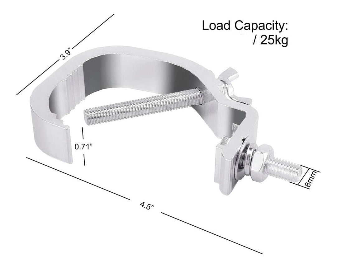 Clamp Soporte Abrazadera De Aluminio – Sujeción Robusta y Segura para Iluminación