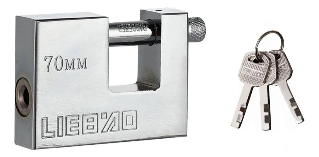 RICHDOOR Candado 70mm Anti Robo – Protección Robusta y Eficiente