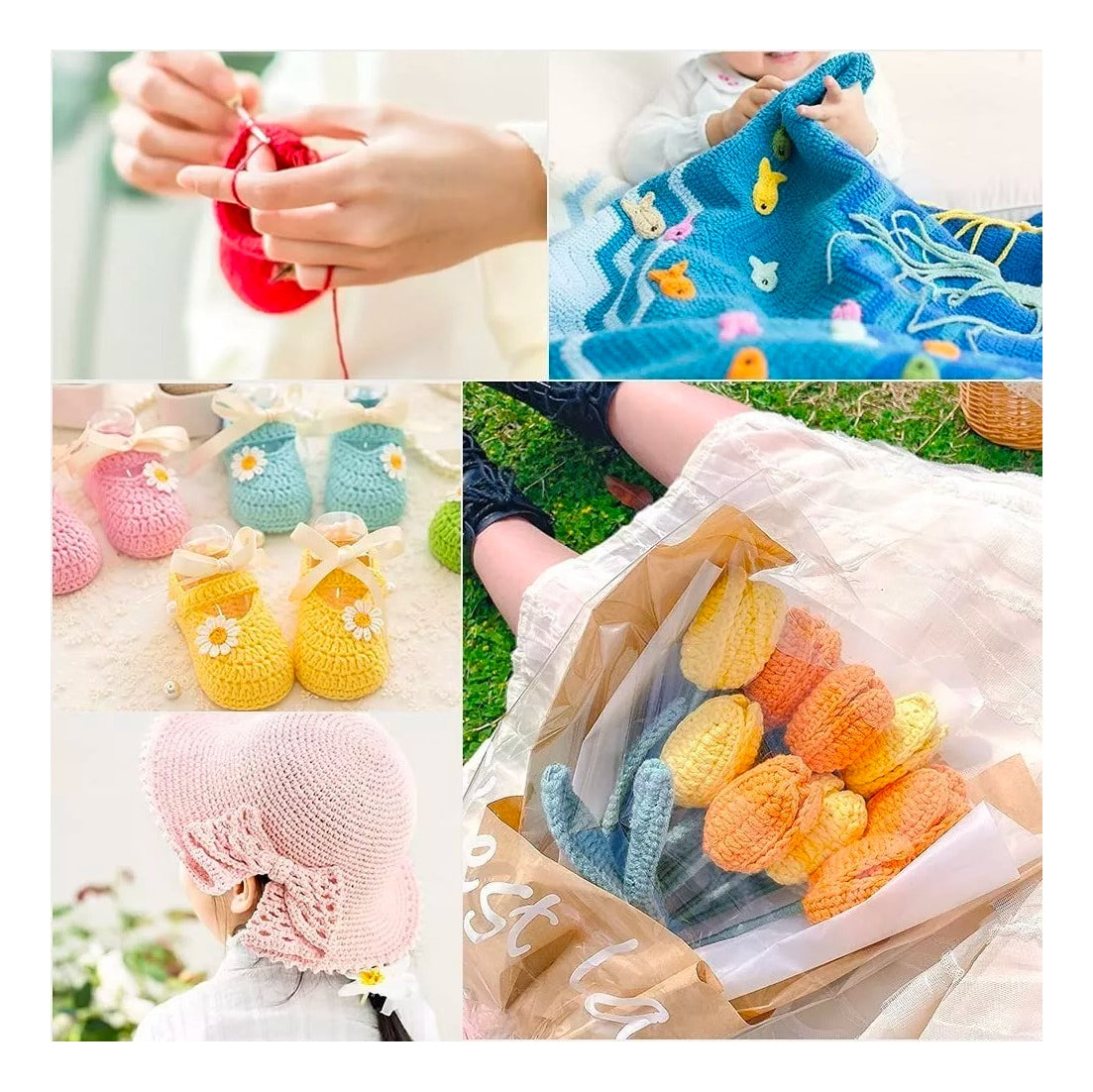 Set Con Estuche Crochet Silicona – Experiencia de Tejido Intuitiva y Creativa