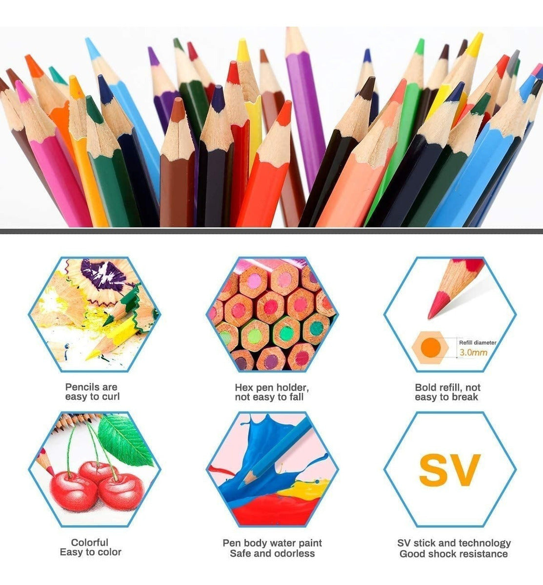 uego De 50 Lápices De Colores Profesionales – Experiencia Artística Excepcional