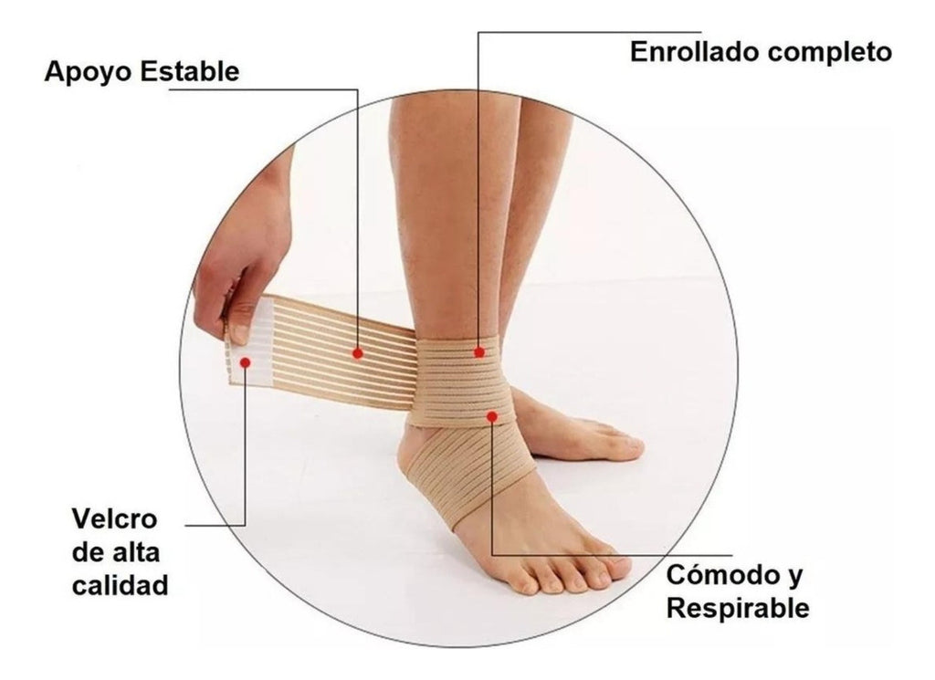 Rozenberg Vendas Elásticas De Compresión Para Tobillo – Soporte Excepcional Y Comodidad