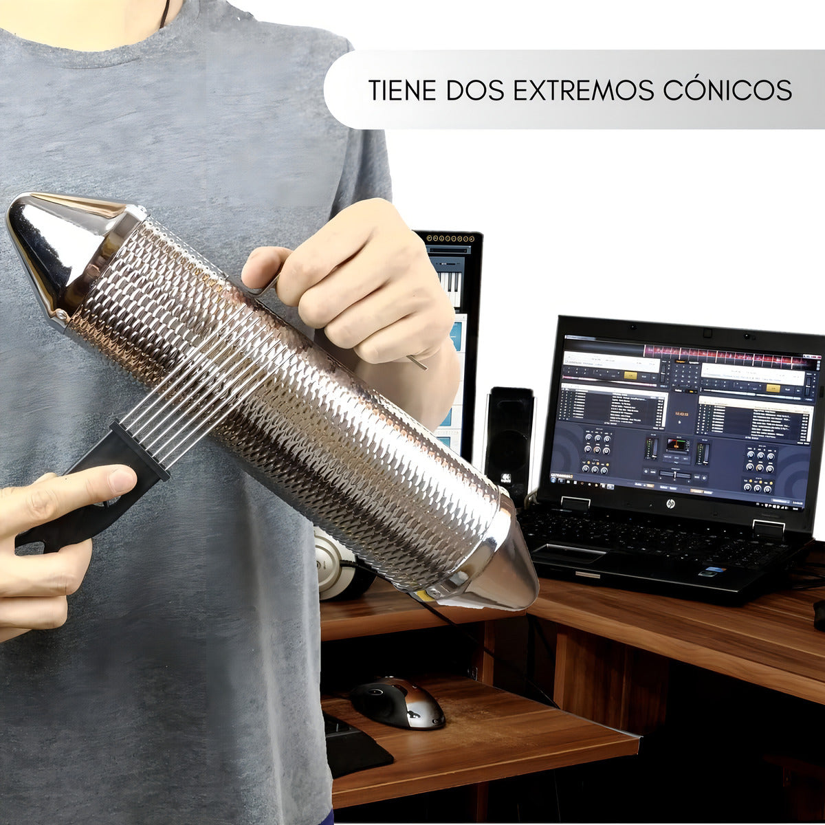Guiro Torpedo Profesional – Sonido Vibrante y Único