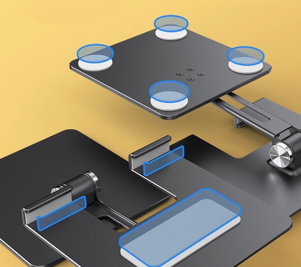 Soporte Escritorio Metal Plegable – Máxima Estabilidad para Tablet y iPad