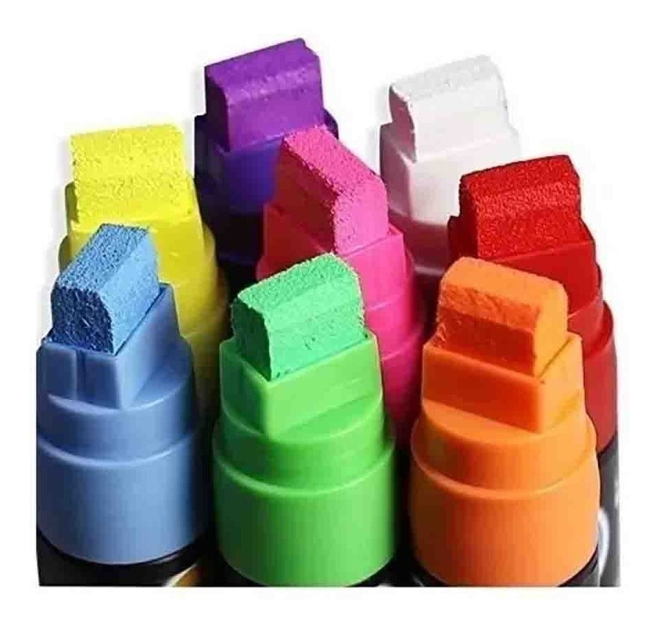 Brand Plumones Tiza Líquida – Colores Vibrantes para Pizarra y Vidrio