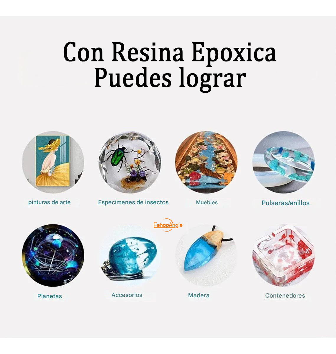 Resina Epóxica Cristal 1:1 946ml – Ideal Para Manualidades y Arte