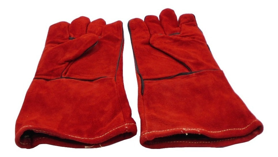 Pares Guantes Para Soldar Descarne Rojo – Protección Excepcional y Comodidad