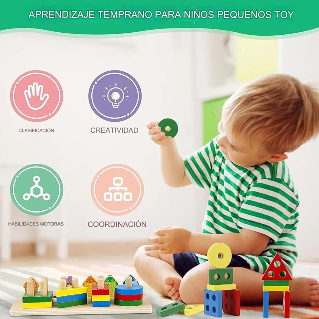 Juguetes Madera Juego De Pesca Magnético – Fomenta Habilidades Educativas