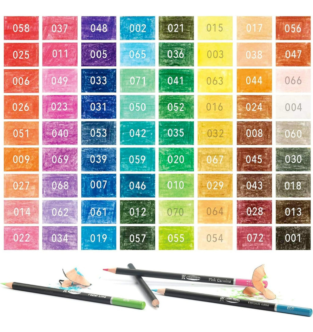 ArteMax Juego 72 Lápices De Colores – Colores Vibrantes Para Creaciones Artísticas
