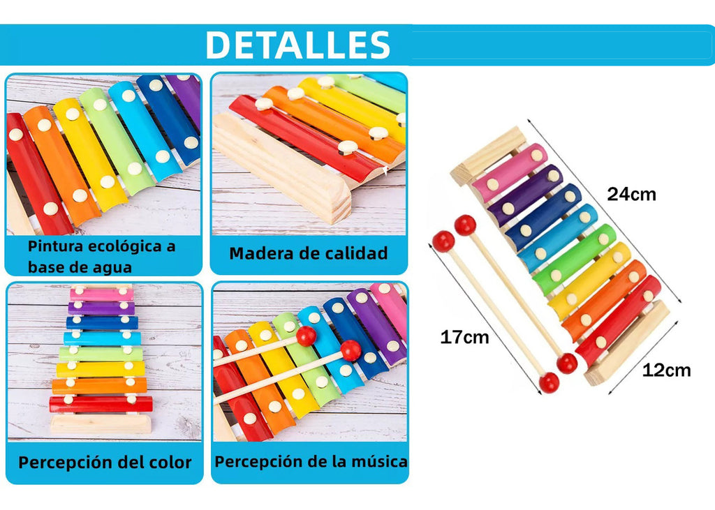 Montessori Toys Pack 10 Juguetes Didácticos De Madera – Fomenta Aprendizaje Y Creatividad