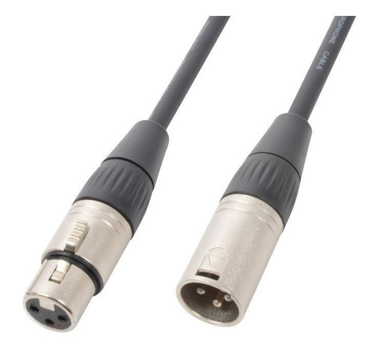 Cable XLR Macho Hembra 1 Metro – Conexión de Sonido Nítido y Profesional