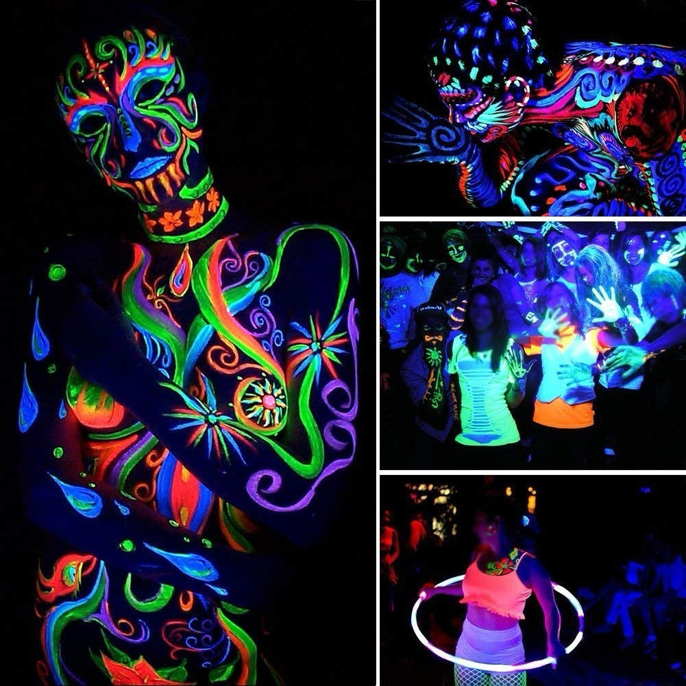 Foco Foco 18 Led UV Negro – Iluminación Espectacular para Fiestas