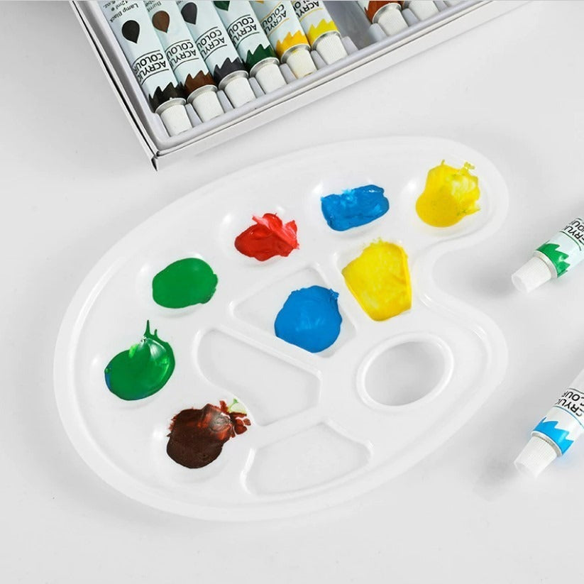 Kit 40pcs Lienzo Pintura Acrilica – Colores Ricamente Pigmentados