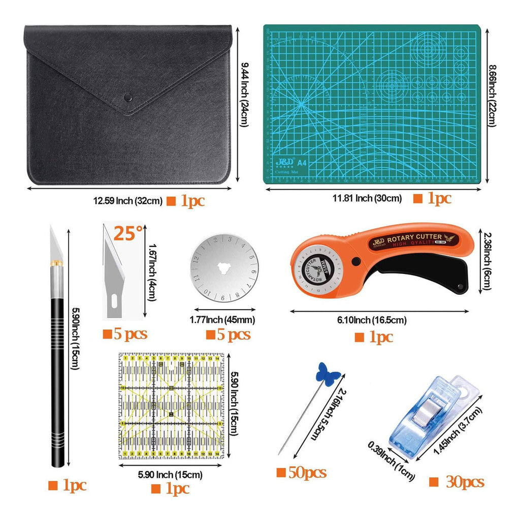 CosturaPlus Kit Cortador De Tela Circular – Corte Preciso Y Eficiente