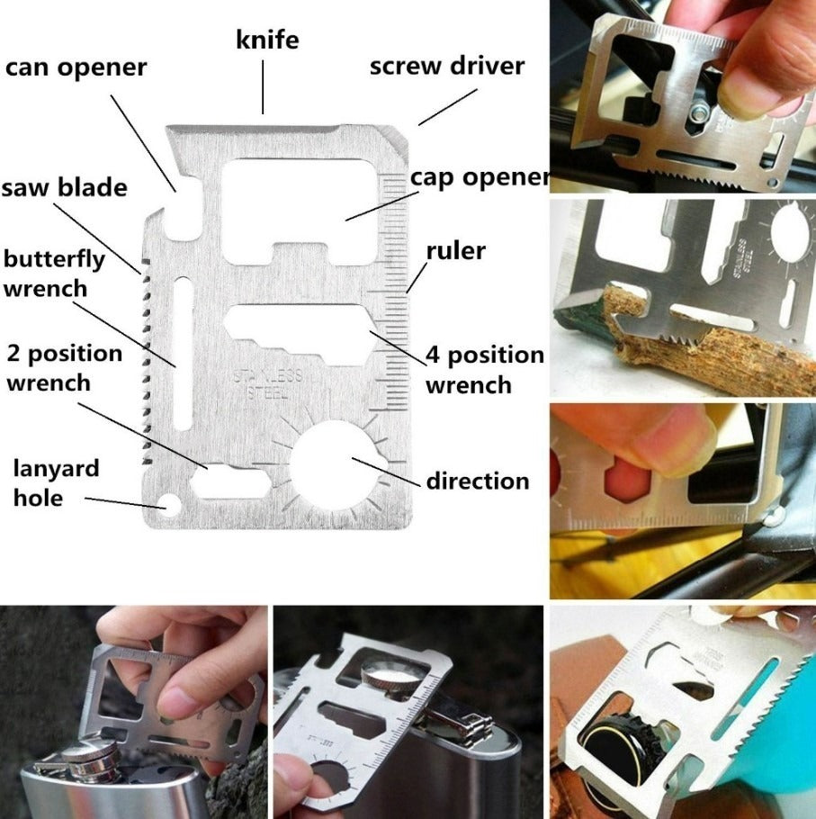Kit Herramientas De Supervivencia Camping 10 En 1 – Ideal Para Aventuras Al Aire Libre