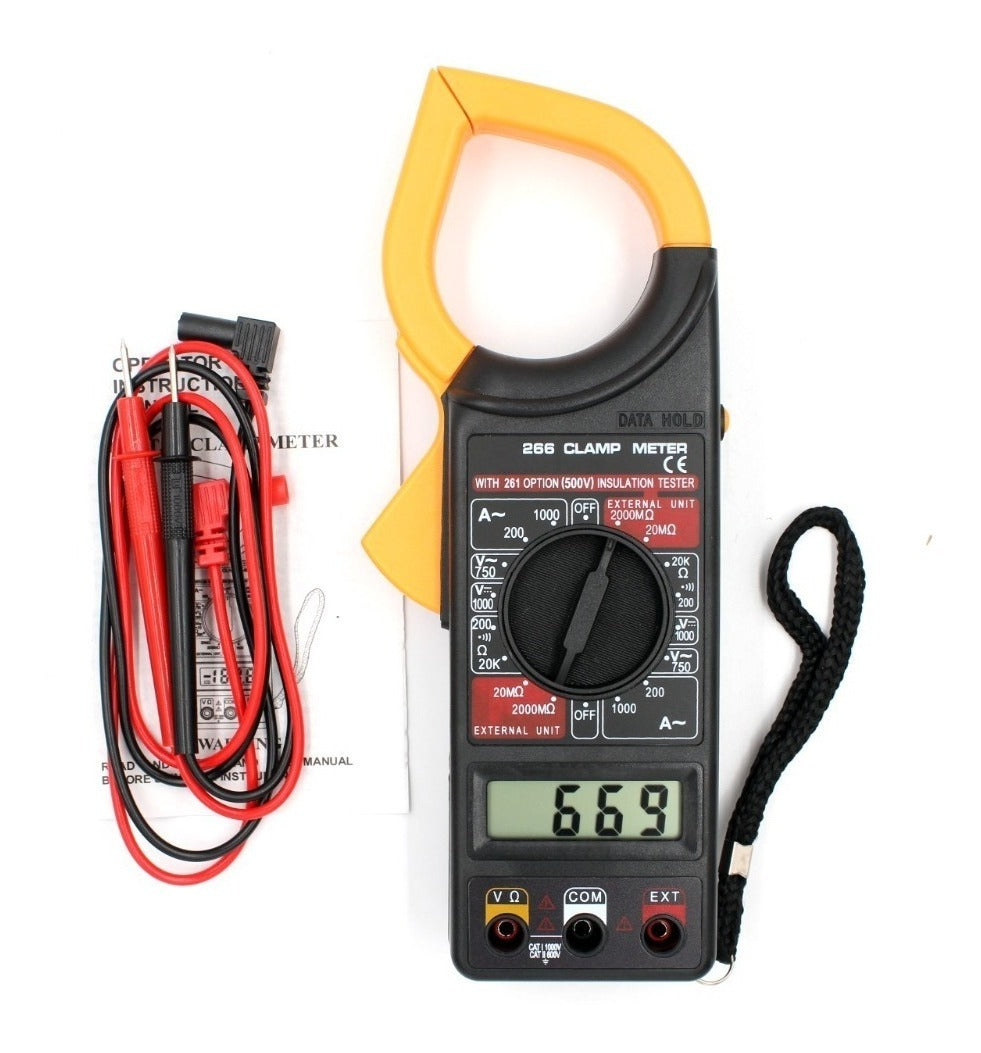 Multitester Digital De Tenaza Serie Dt-266 – Precisión y Versatilidad en Mediciones Eléctricas