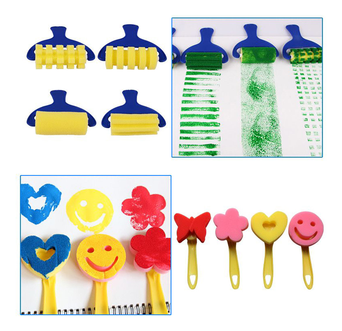 Set29 Esponja Cepillo Brocha Pincel – Experiencia Creativa y Segura para Niños