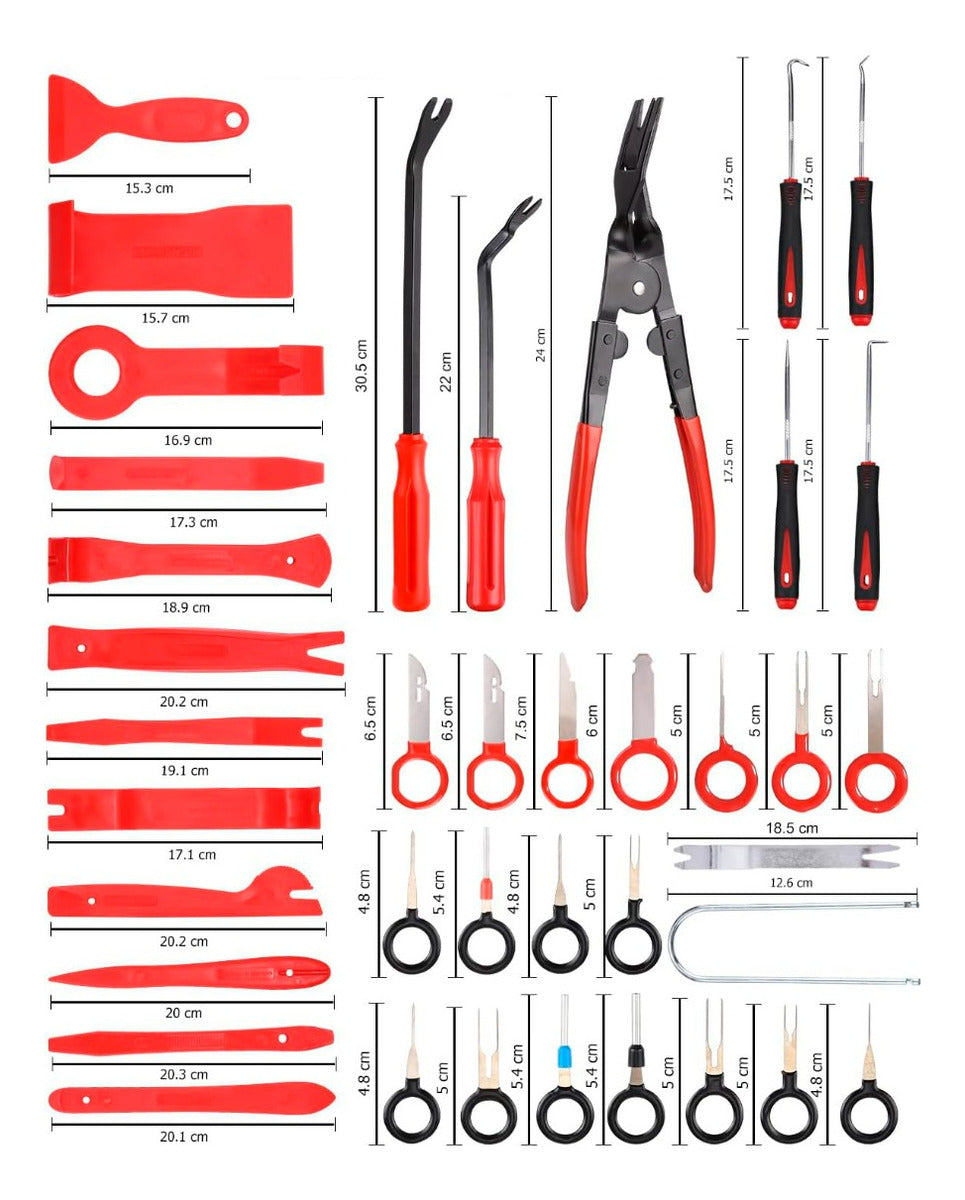 HerramientasAuto Kit De Desmontaje 19 Piezas – Solución Completa Para Tableros De Auto