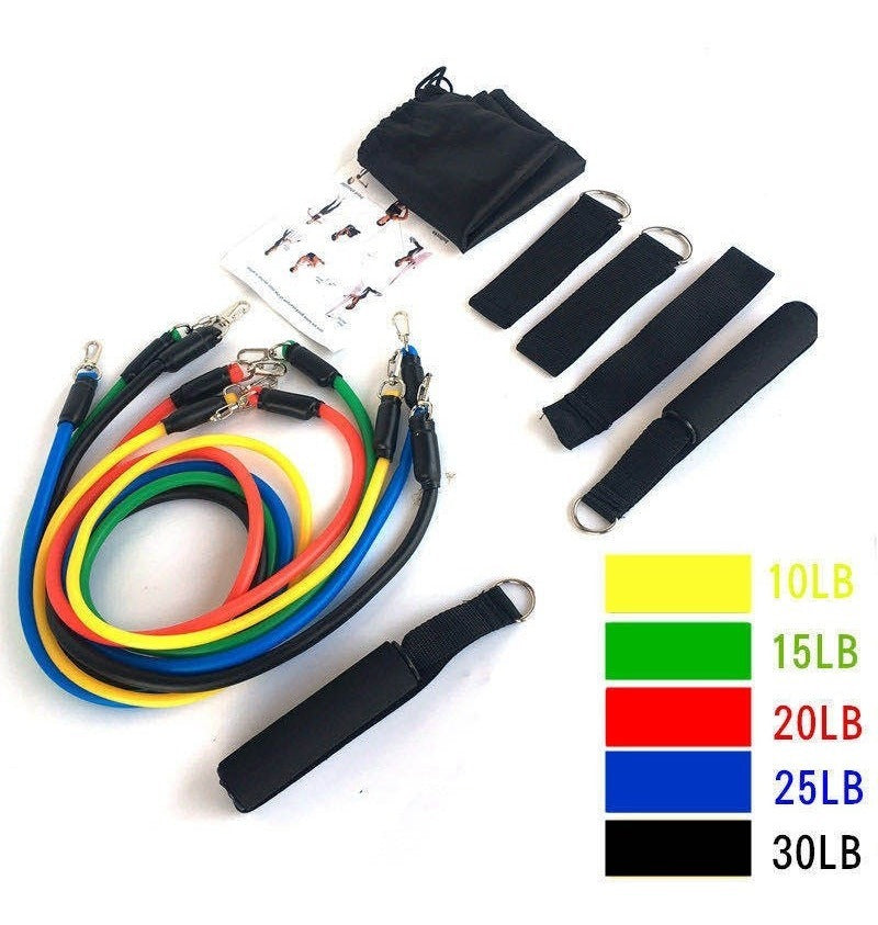 FitPro Kit Bandas Elásticas De Resistencia – Entrenamiento Versátil Para Tonificar El Cuerpo