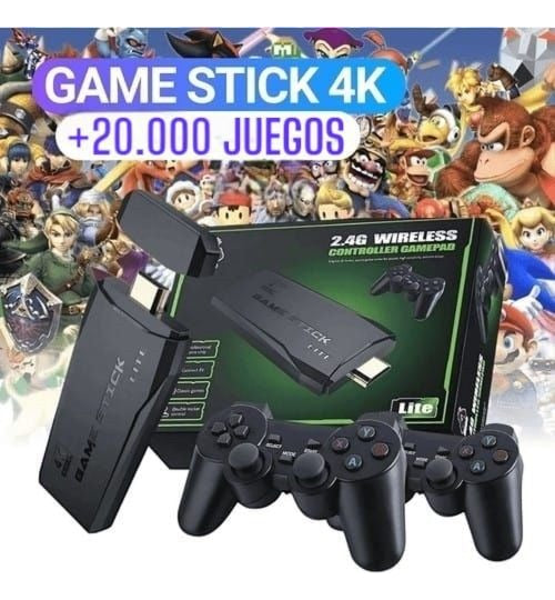 GamerTech Gamer Stick 4K M8 Lite – Más de 20000 Juegos Disponibles