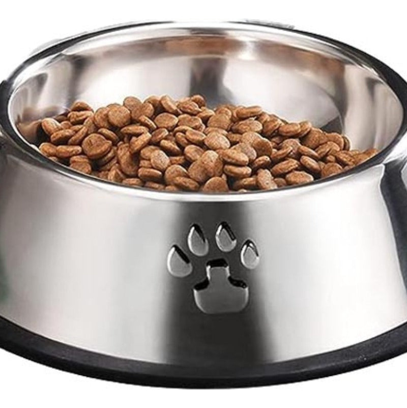 Rozenberg Comedero Perro Platos Para Perros Gatos 18cm – Material de Acero Inoxidable Durable