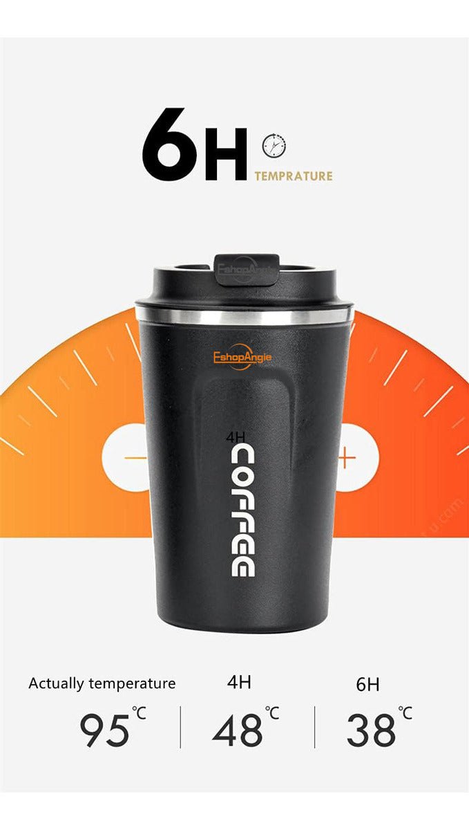 Termo Mug Café – Acero Inoxidable Portátil 380ml