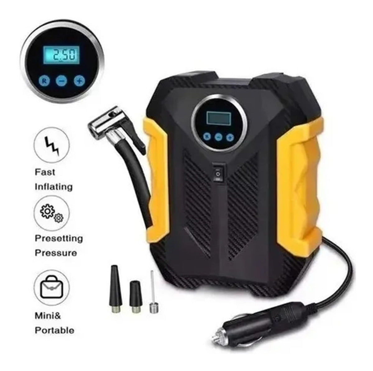 Calgary Compresor De Aire 12v – Inflado Rápido Y Preciso
