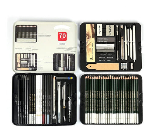 Artista Pro Set De Dibujo Profesional – 70 Accesorios Para Creatividad Sin Límites