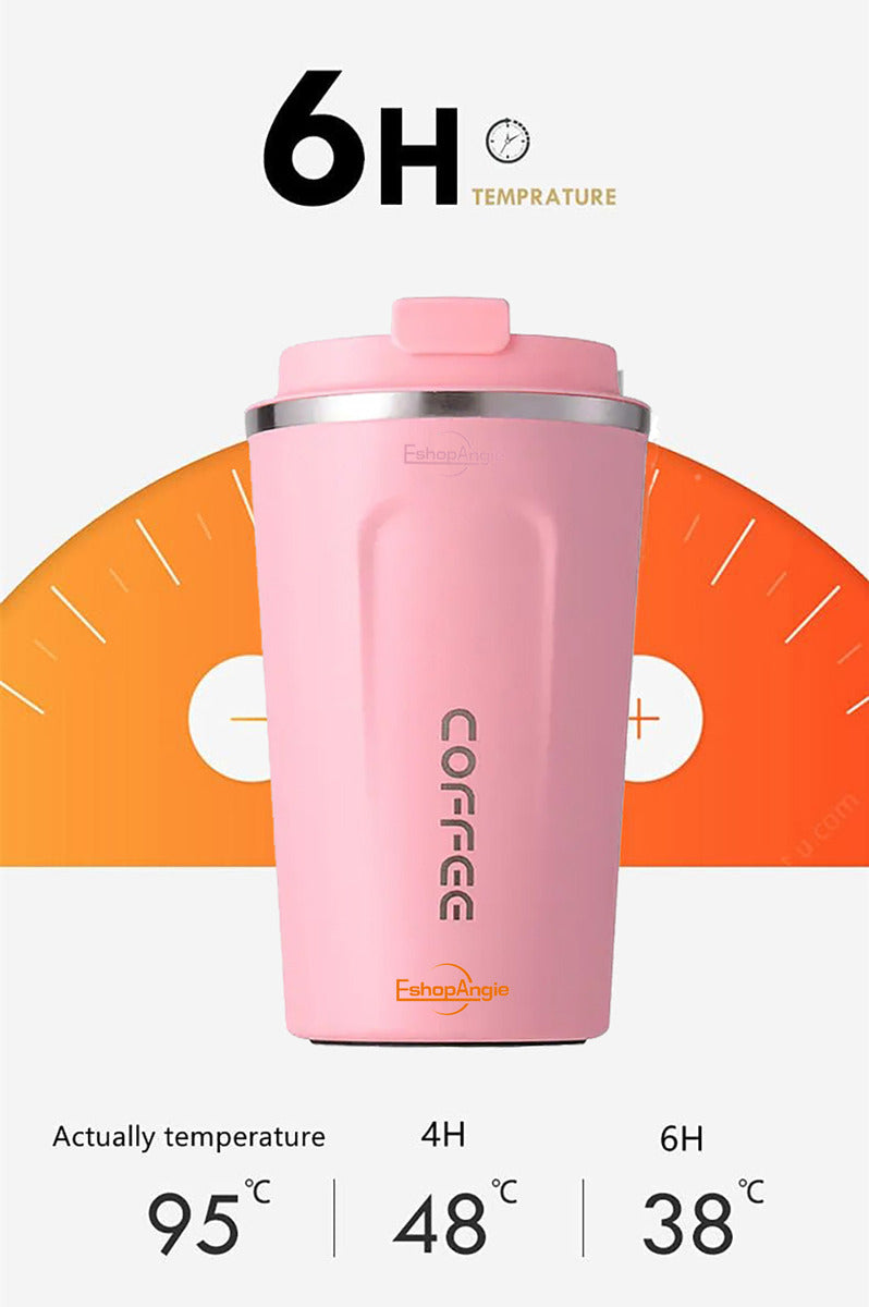 Termo Mug Café – Acero Inoxidable Portátil 380ml
