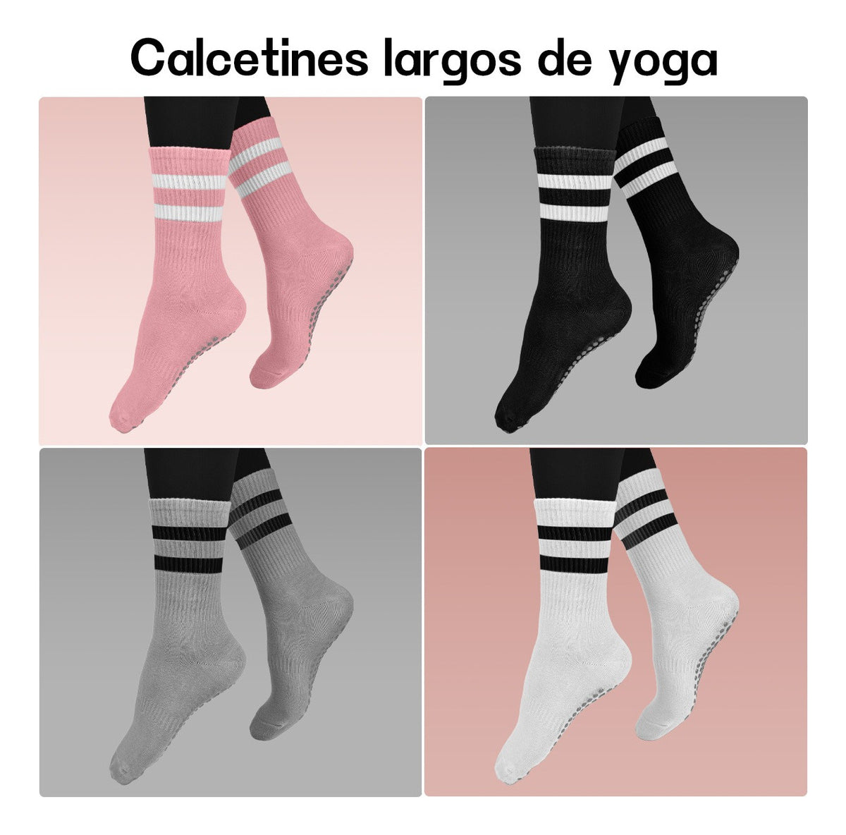 Calcetines Antideslizantes Yoga Pilates – Comodidad y Estabilidad para Ejercicio