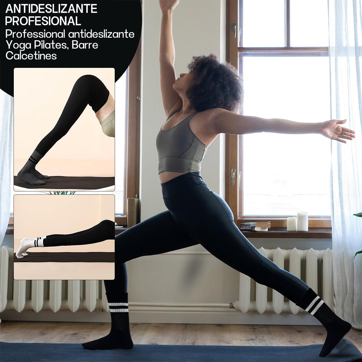 Calcetines Antideslizantes Yoga Pilates – Comodidad y Estabilidad para Ejercicio