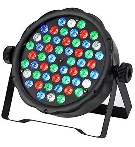 Foco Slim Par 54 LED RGBW – Iluminación Vibrante para Eventos