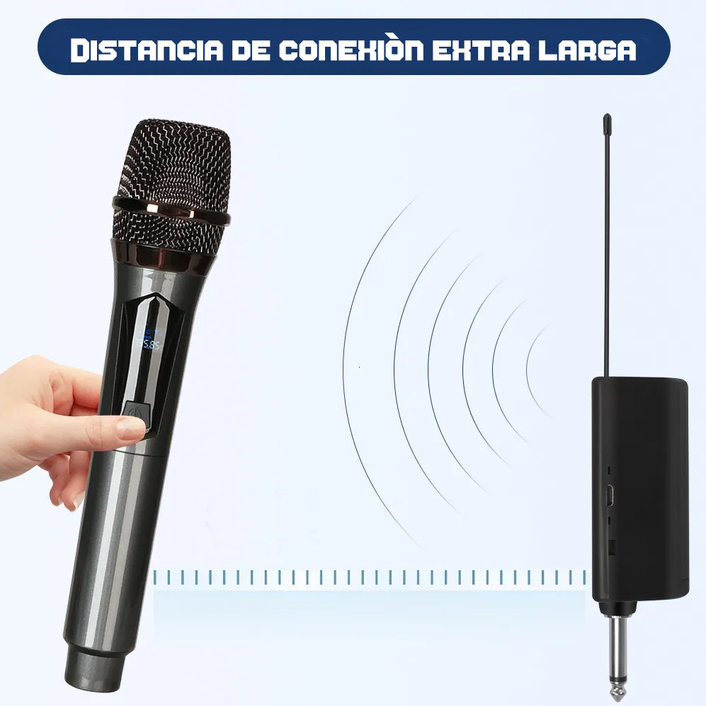 Micrófono Inalámbrico Profesional Karaoke Kit 2pcs – Calidad de Sonido Excepcional