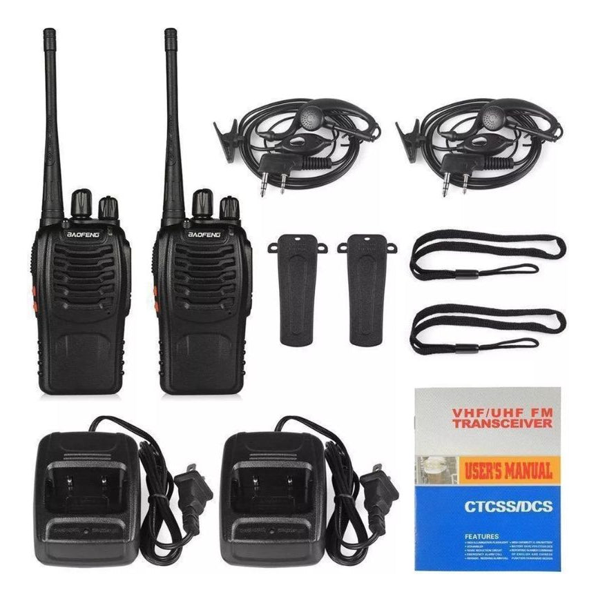 Pack 2 Radios Transmisor Walkie Talkie 888s – Comunicación Eficiente y Estable