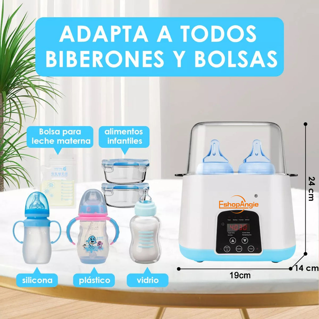 Calentador De Mamaderas Rosa – Calentamiento Rápido Y Comodidad Para Bebés