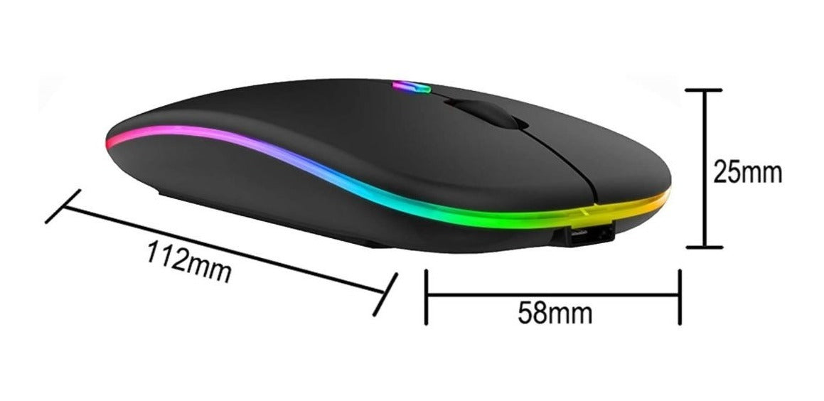 XYZ Mouse Bluetooth Inalámbrico 2.4g – Silencioso y Recargable