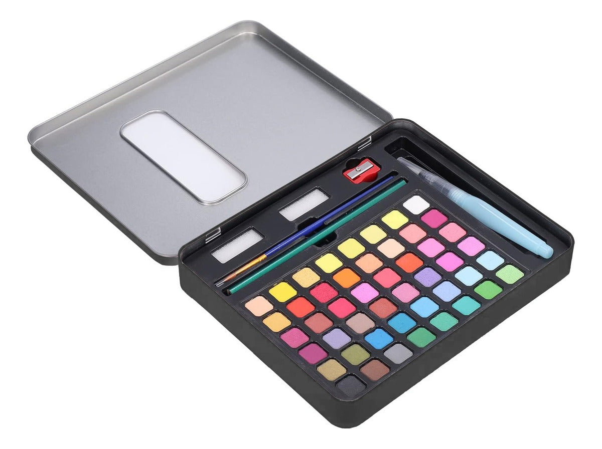 Art Kit Acuarelas Profesionales 48 Colores – Experiencia Creativa Versátil