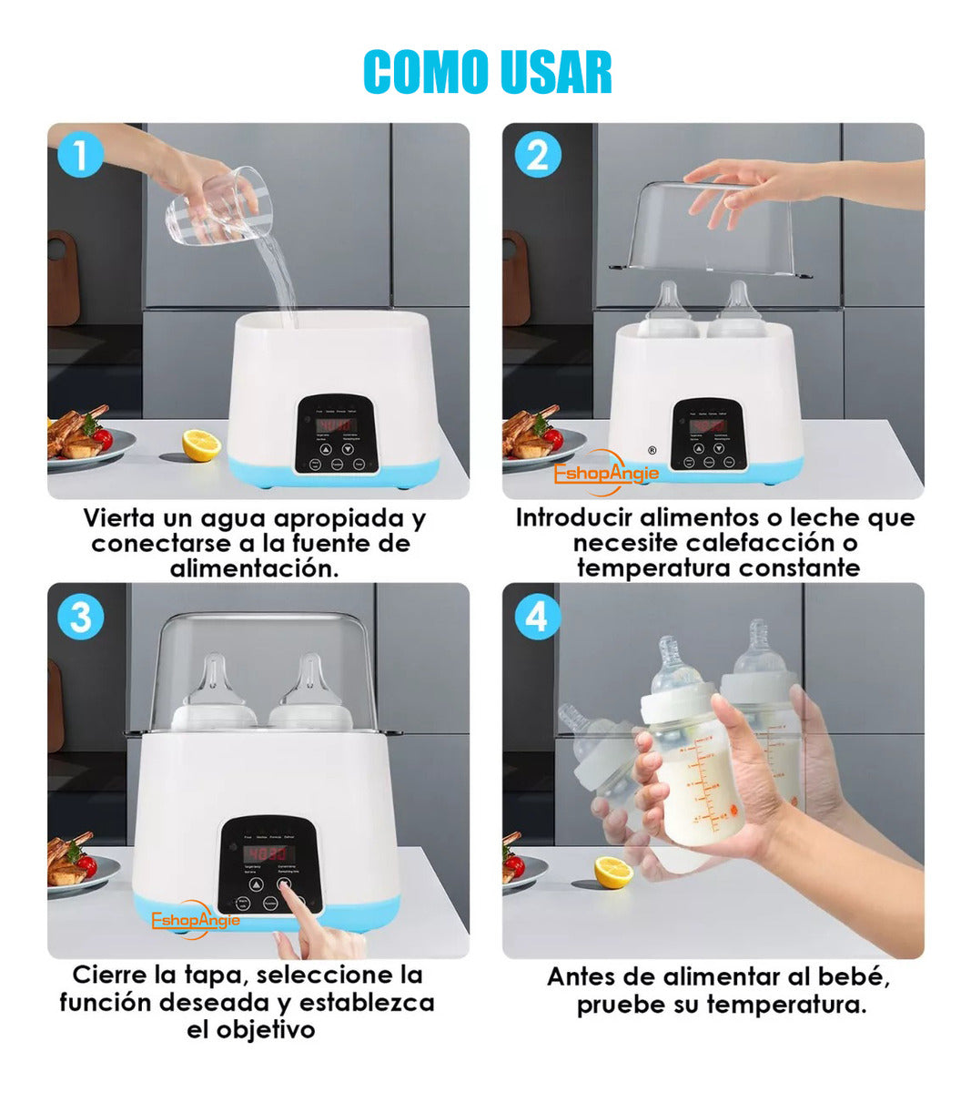 Calentador De Mamaderas Rosa – Calentamiento Rápido Y Comodidad Para Bebés